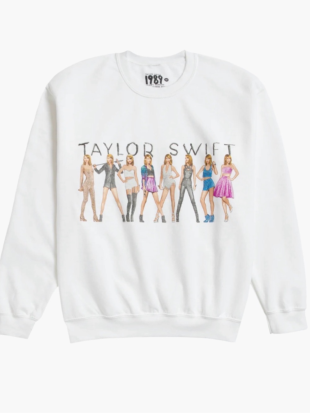 Medium Taylor Swift 1989 Era Graphic Crewneck Sweatshirt